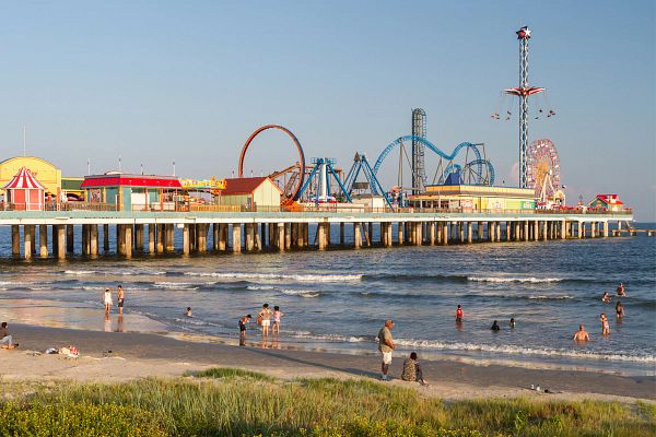 Galveston beach in Houston